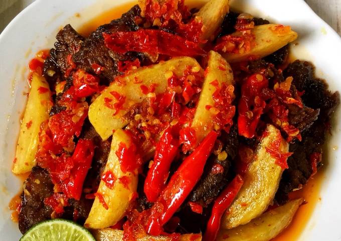 Resep Dendeng Balado Kentang Empuk Dan Pedas Tiktak Id